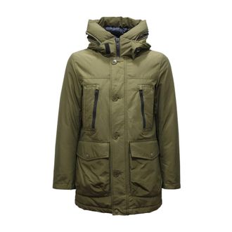 Woolrich Arctic Parka Jas Groen - Heren - Winterjassen - Groen - S - Katoen - Jassen