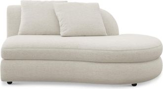 Castlery Fable Right Chaise Customized, Performance Classic Twill, Cream, Spill Resistant, Ultra Deep Seats for Castlery Chairs