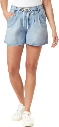 Kensie High Rise Pleated Denim Shorts in Melton at Nordstrom Rack, Size 10