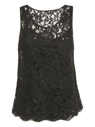 Dolce & Gabbana floral-lace blouse - Black