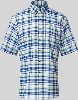 Eterna Modern Fit Business-Hemd mit 1/2-Arm in Gruen, Gr&ouml;&szlig;e 42