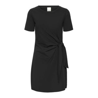 Ichi DR Zwart Stijlvolle Mixer - Dames - Korte kleedjes - Zwart - XL - Kleedjes