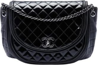 Chanel Pre-owned Classic Flap Schoudertas - Dames - Vintage Schoudertas - Zwart - ONE Size - Leer - Vintage