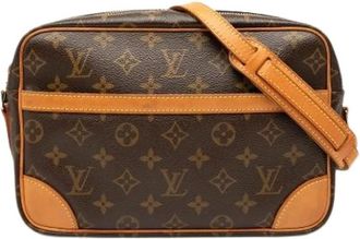 Louis Vuitton Pre-owned Cross Body Bags, female, Brown, Size: ONE SIZE Pre-owned Fabric Crossbody Bag