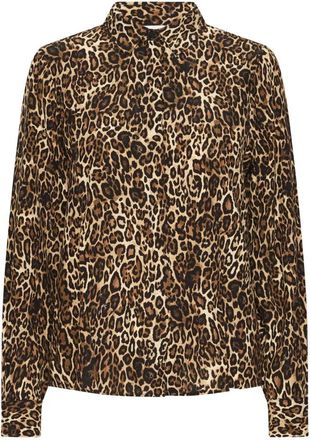 Ichi Ihezona SH - Dames - Overhemden - Veelkleurig - XS - Polyester - Overhemden