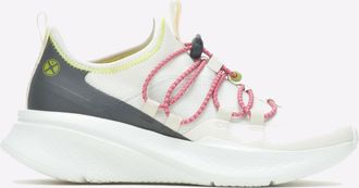 Hush Puppies Spark Bungee Trainers Womens - White Mixed Material - Size UK 4