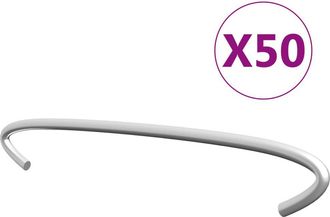 vidaXL Gabion Hooks 50 pcs Galvanized Steel 5.9, 145617