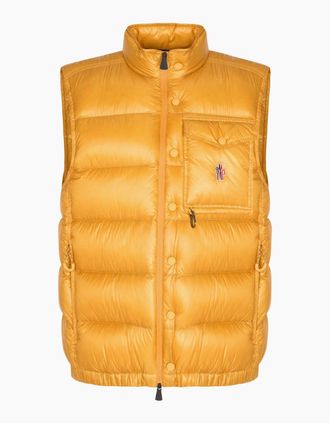 Moncler Mens UYCHI GILET - Yellow - Size: Regular/42