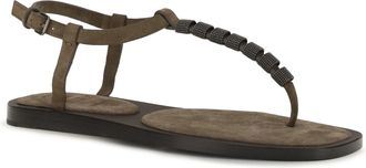 Brunello Cucinelli Womens Embellished Sandals Summer Torba