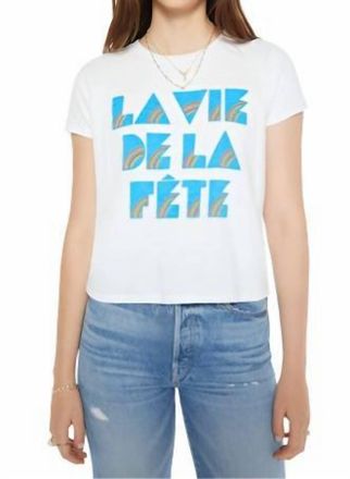Mother Lil Sinful La Vie De La Fete Tee In White