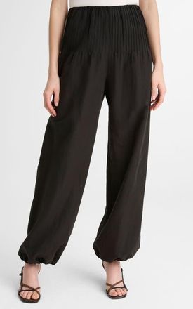 Vince Pintuck Detail Balloon Pants in Black at Nordstrom, Size 00