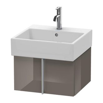 Duravit Mueble De Pared Duravit Vero Air 48,4 X 43,1 Cm, 1 Extra&iacute;ble, Para Vero Air 235050, Color (frente/cuerpo): Laca De Color Gris Franela De Alto Brillo -