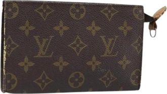 Louis Vuitton Pre-owned Vintage Accessoire Pouch - Dames - Vintage Accessoires - Bruin - ONE Size - Leer - Vintage
