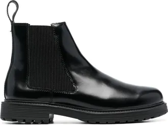 Diesel Alabhama leather ankle boots - men - Calf Leather/Calf Leather/Fabric/Fabric/Rubber - 43 - Black