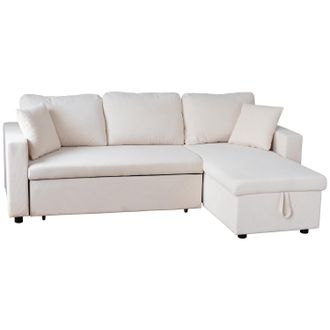 Happy Garden Happy Garden - Sof&aacute; Rinconera Clark 3 Plazas Pana Beige