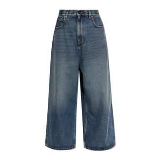 Balenciaga Low Crotch Baggy Jeans - female - Balenciaga - Wide Jeans - Blue - W25 - Jeans