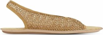 Ferragamo Womens Anio Nomadic Stories Slingback Sandals In Beige/khaki
