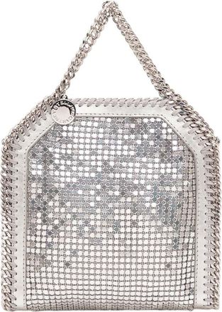 Stella McCartney Silver Falabella Chainmail Tiny Tote