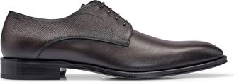 HUGO BOSS Mens Derrek Derby Shoes in Dark Brown - Size UK 7