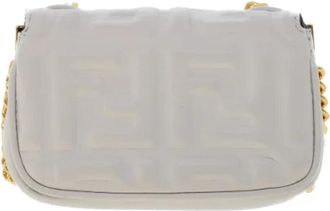 Fendi Pre-owned Mini Bag - Dames - Vintage Mini Tas - Wit - ONE Size - Leer - Vintage
