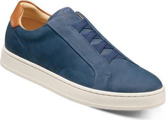 Florsheim Monopoli Slip-On Sneaker in Navy Nubuck at Nordstrom, Size 10.5