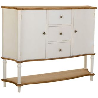 Wanderlust Deco Aparador de madera blanco 150x37x114,5h cm