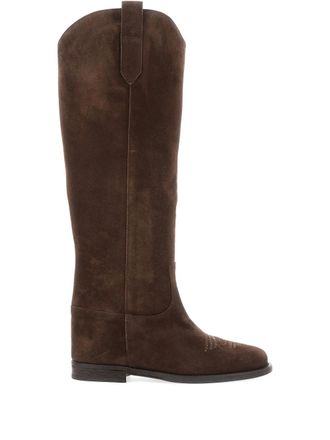 Via Roma 15 Stivali con cuciture - Marrone