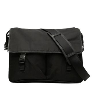 Prada Pre-owned Cross Body Bags, female, Black, Size: ONE SIZE Pre-owned Vintage Messenger Bag