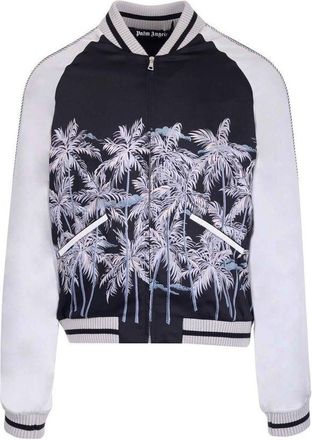 Palm Angels Black Polyester Mens Bomber