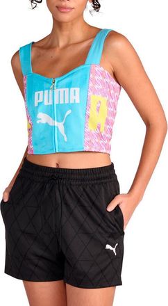 Puma Future Archive Corset Top in Vibrant Blue at Nordstrom, Size X-Large