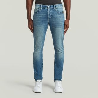 G-Star 3301 Slim Jeans - Midden blauw - Heren