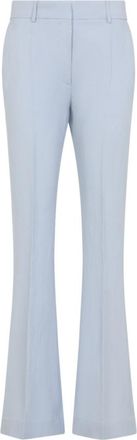 Sportmax Blue Flared Flat Front Pants