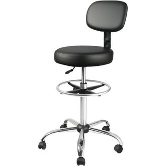 Levede Levede Swivel Drafting Chair Ergonomic Stool Height Adjustable Footrest Backrest
