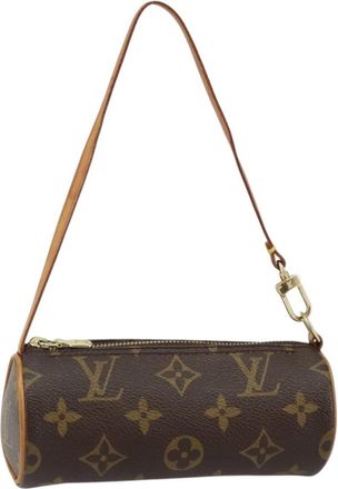 Louis Vuitton Papillon Pochette Monogram Canvas Brown Canvas Bag (Pre-Owned)