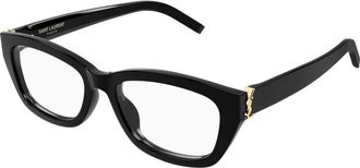 Saint Laurent M153 Optisch Montuur - Dames - Brillen - Zwart - 55 MM - Accessoires