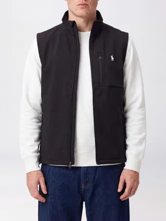 Polo Ralph Lauren Technical Vest in a Cotton Blend with Pony Logo Embroidery