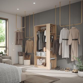 Vicco Armario De Ropa Elmo, Sonoma, 80 X 200 Cm Lote De 2, Vicco
