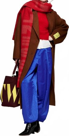 Essentiel Kelp Double Face Trench Coat In Brown Sugar