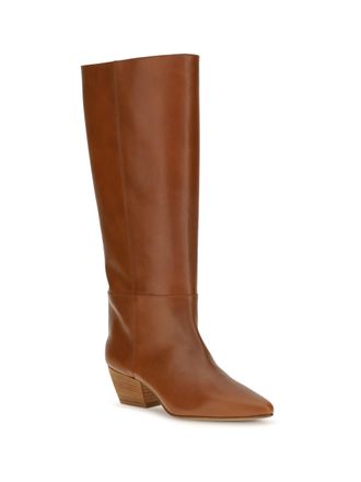 Forte_Forte Womens High Leather Boots Cuoio