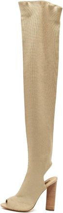 Yeezy by Kanye West 2024 gebreide laarzen met open neus - Beige