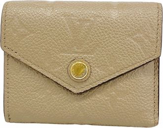 Louis Vuitton Beige Wallet (Tri-Fold) (Pre-Owned)