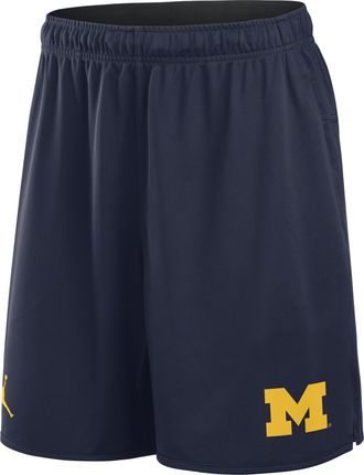 Nike Jordan Mens Michigan Totality Jordan Dri-FIT College Shorts in Blue | 0J5A41SMWN-DP1