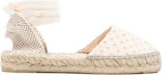 Maneb&igrave; Natural Lace Up Espadrilles