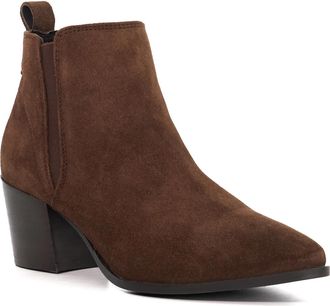 Dune London Womens Ladies Parlure - Suede Western Boots - Brown - Size UK 6