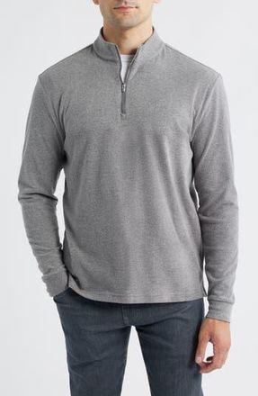 Johnnie-O Mikey Quarter Zip Pullover in Smoke at Nordstrom Rack, Size Xx-Large