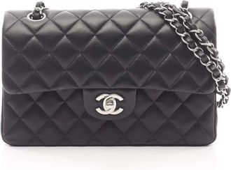 Chanel 2021-2025 Small Classic Lambskin Double Flap shoulder bag - Nero