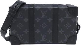 Louis Vuitton Black Coated Canvas Shoulder Bag (Pre-Owned)