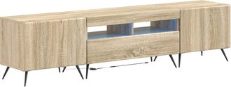 vidaXL Cabinet De Tv Led De 5 Piezas Roble Sonoma Madera De Ingenier&iacute;a Vidaxl