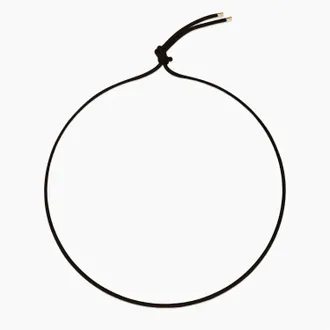 Thatch Womens Rya Leather Cord Necklace In Noir