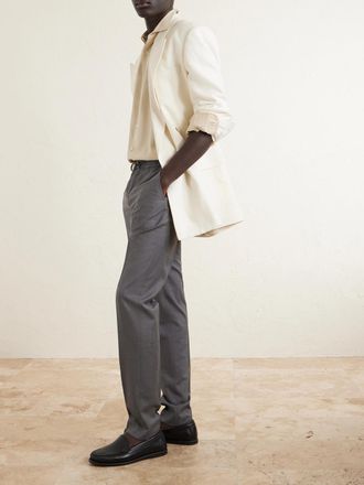 Slowear Slim-Leg Virgin Wool Drawstring Trousers